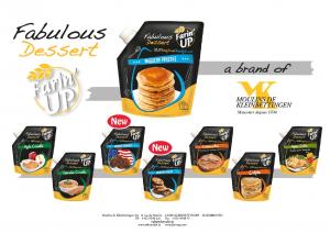 dessert mix in a practical packaging